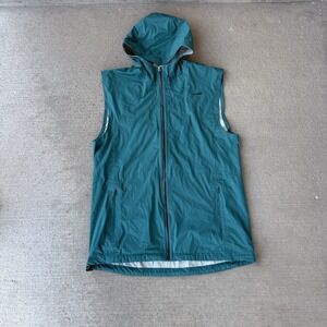 Altra Teal Hooded Sleeveless Windbreaker Vest